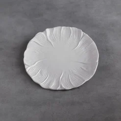 VIDA Lettuce 11" Dinner Plate Set of 4 (White)