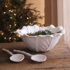 VIDA Lettuce Large Bowl (White)