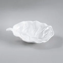VIDA Lettuce Small Leaf Platter (White)