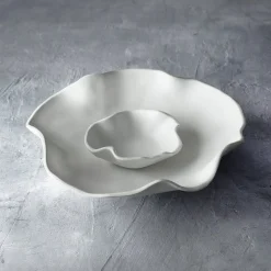 VIDA Nube Bowl with Dip (White)
