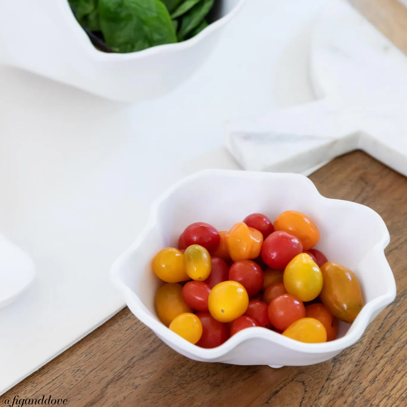 VIDA Nube Bowl with Dip (White)