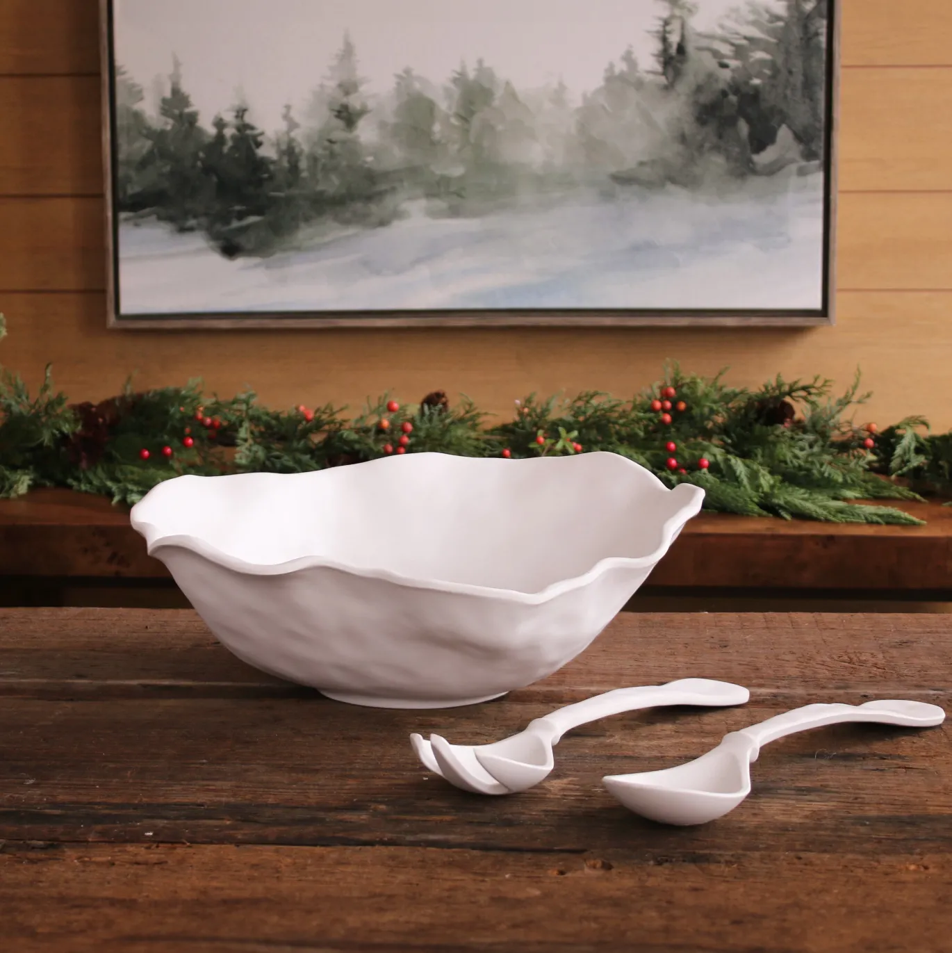 VIDA Nube Large Round Bowl (White)