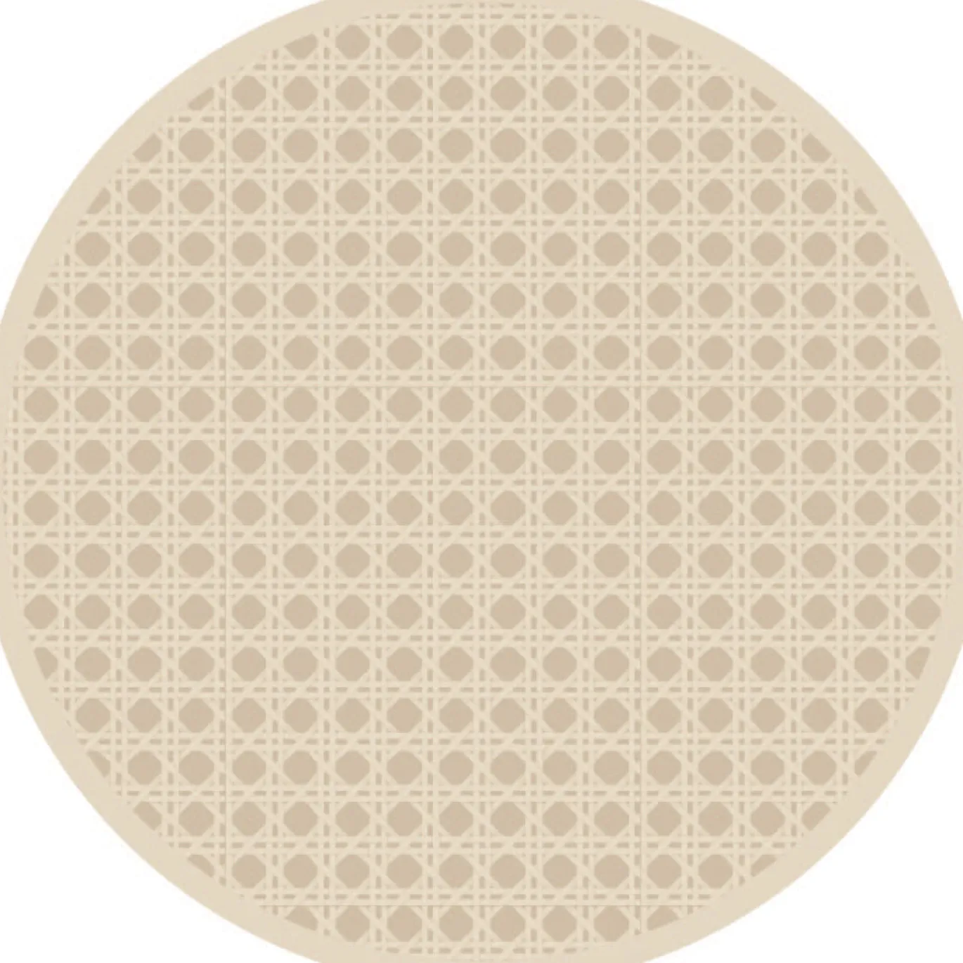VIDA Pagoda Reversible 15.5" Round Placemats Set of 4 (Neutral)