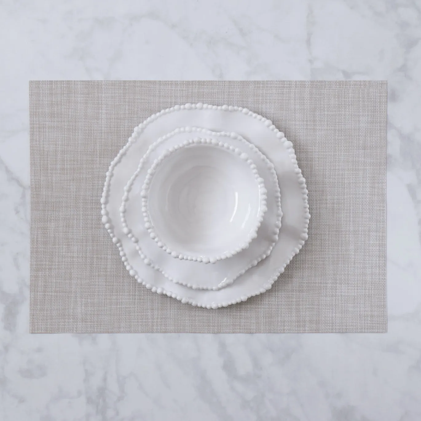 VIDA Rectangular Woven Placemats Set of 4 (Natural)