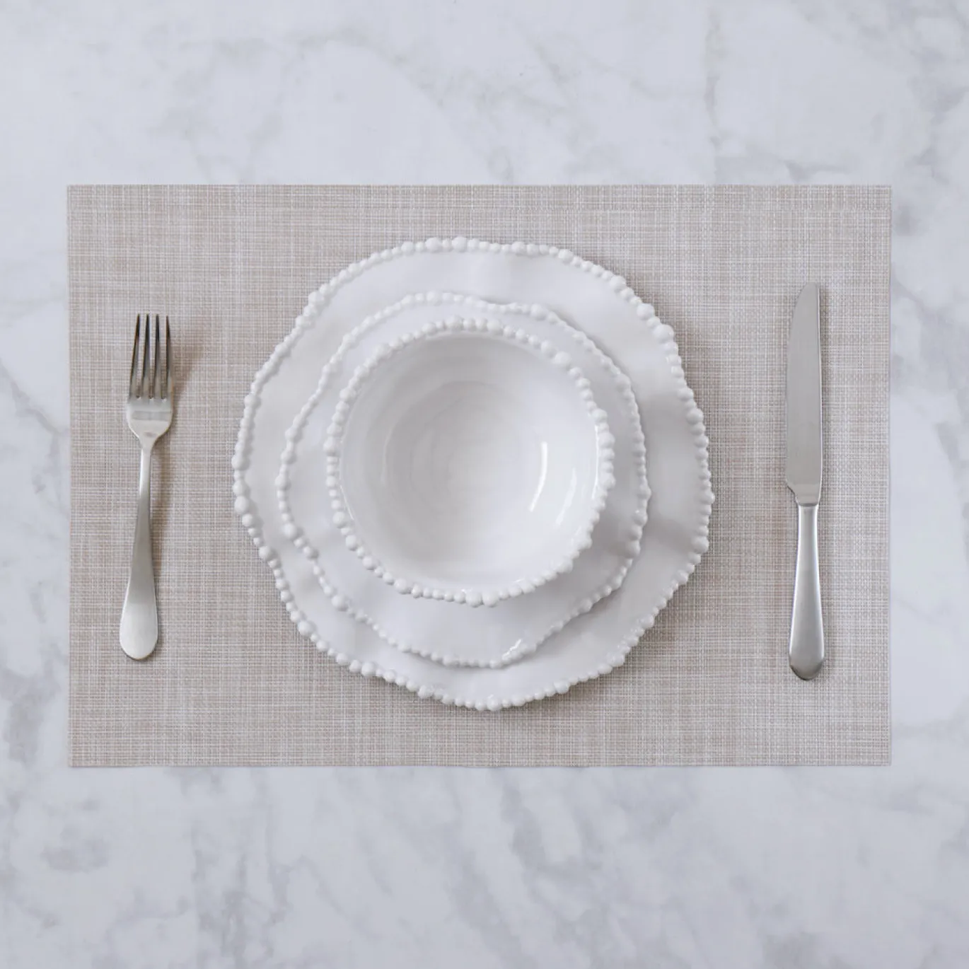 VIDA Rectangular Woven Placemats Set of 4 (Natural)