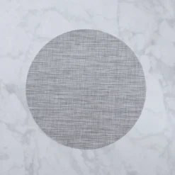 VIDA Round Woven Placemats Set of 4 (Grey)