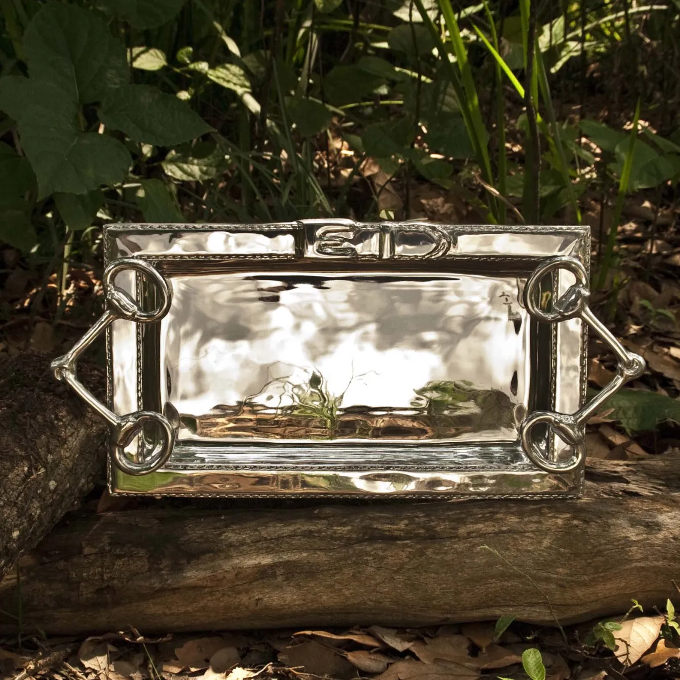 WESTERN Equestrian Large Tray with Handles
